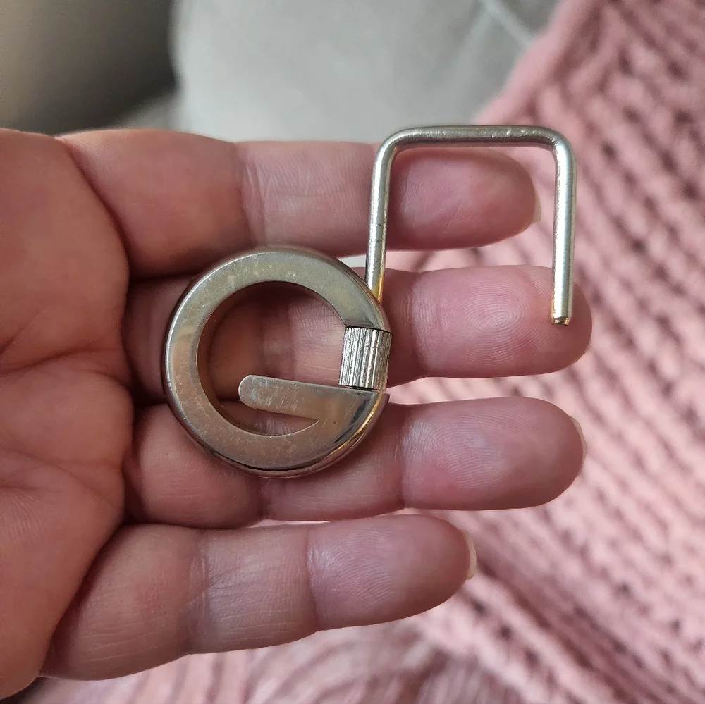 Gucci Silver and Gold Belt Buckle Vintage